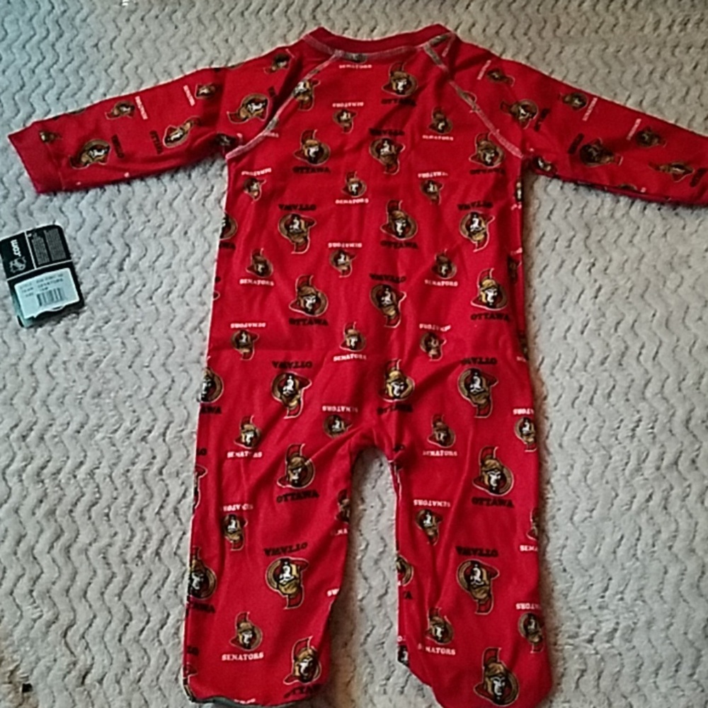 NHL Ottawa Senators Infant Boys Zip-Up Sleepwear